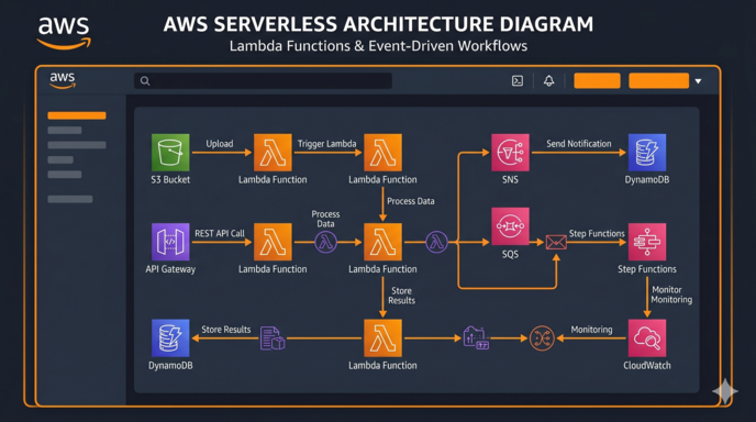 AWS Lambda serverless infraestructura
